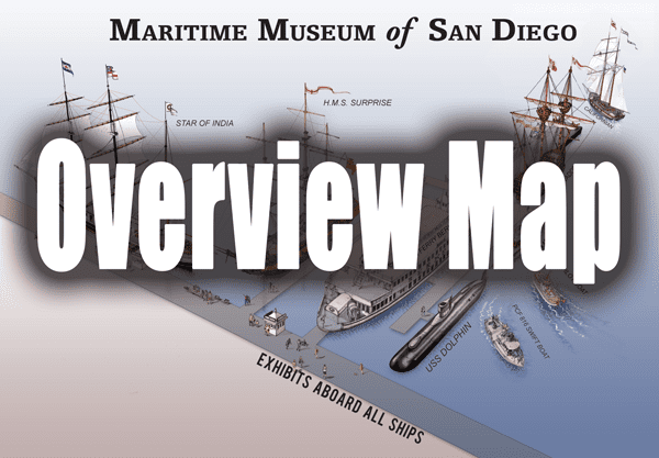 Overview Map of Maritime Museum of San Diego