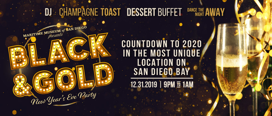 Black and Gold New Years Eve Party