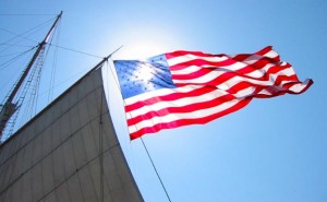 Flag flying from Star of India, image by Jeff Loman