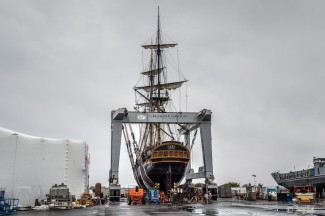 HMS Surprise at Marine Group ready for the water