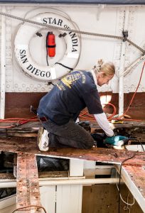 Maritime Museum of San Diego Re-Decks Star of India