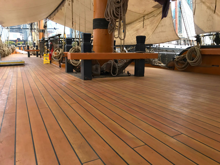 HMS Surprise's new deck