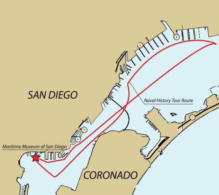Swift Boat tour route
