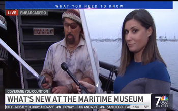 NBC7 What's New at the Maritime Museum of San Diego - Boarded, A New Pirate Adventure