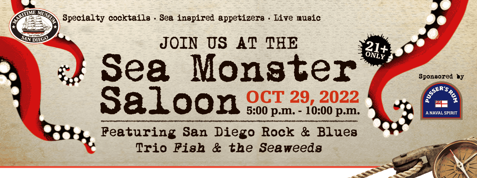 Sea Monster Saloon sponsored by Pusser’s Rum