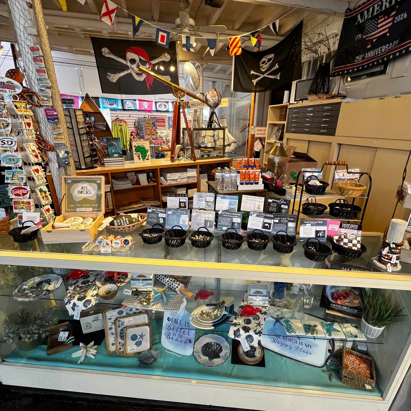 Overview of gift shop