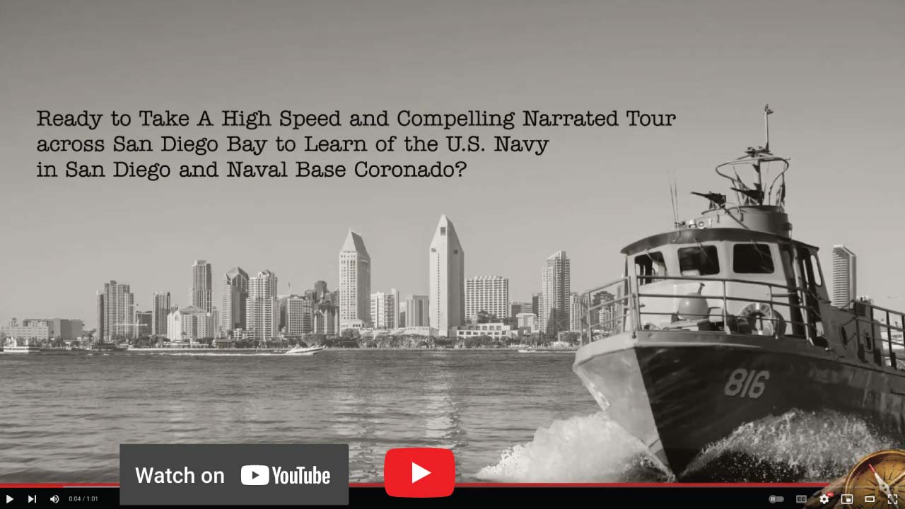 Image still that will open a youTube link playing a video of the Swift Boat Naval History Tour highlighting the high speed run, on youTube servers.