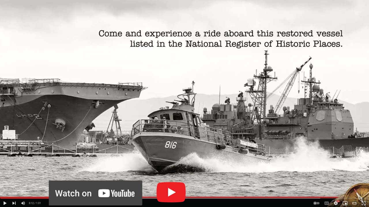 Image still that will open a youTube link playing a video of the Swift Boat Naval History Tour, on youTube servers.