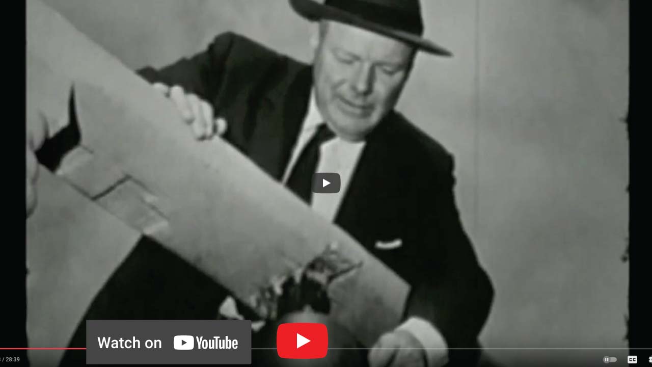Video still from youTube video of Iron Lady of the Sea. The provenance of the Iron Lady of the Seas was from a video from PBS in 1977 and is a copy of the video shown in the aft end of the Star of India saloon. When clicked will play video on youTube.