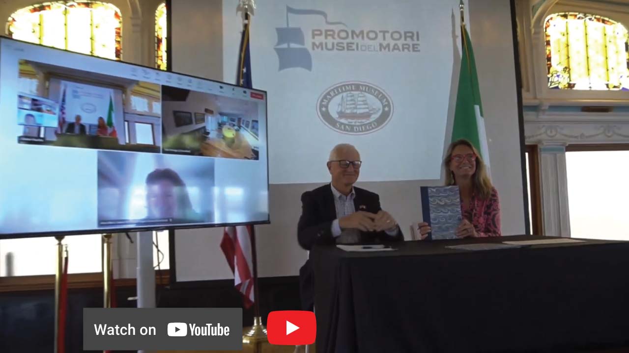 Still from Sister Cities video of the pact signing. When clicked will play video on youTube.